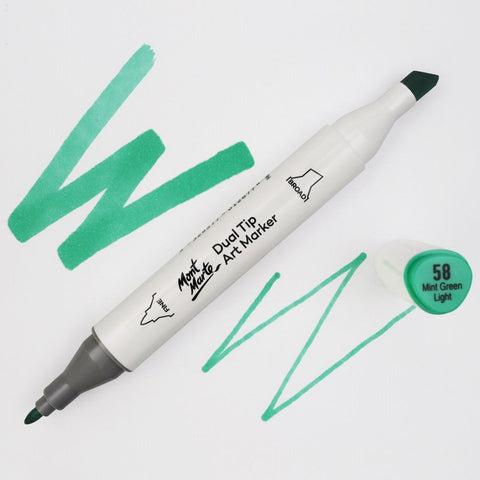 MM Dual Tip Art Marker - Mint Green Light 58