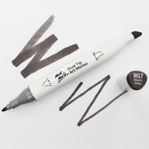 MM Dual Tip Art Marker - Warm Grey WG7