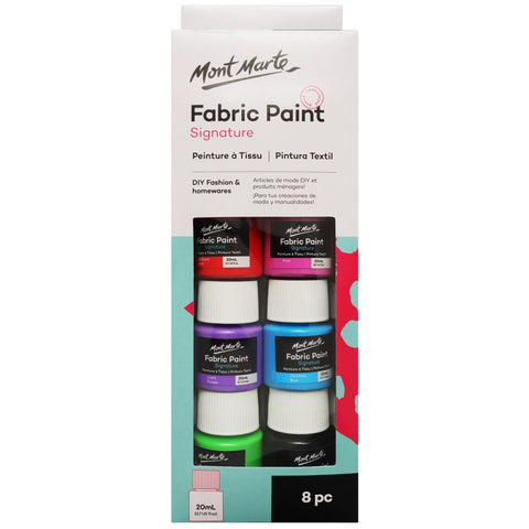 MM Fabric Paint Set 8pc x 20ml