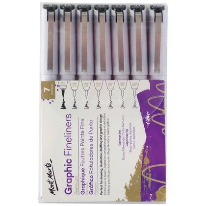 Graphic fineliners Graphic Fineliners Set 7pc