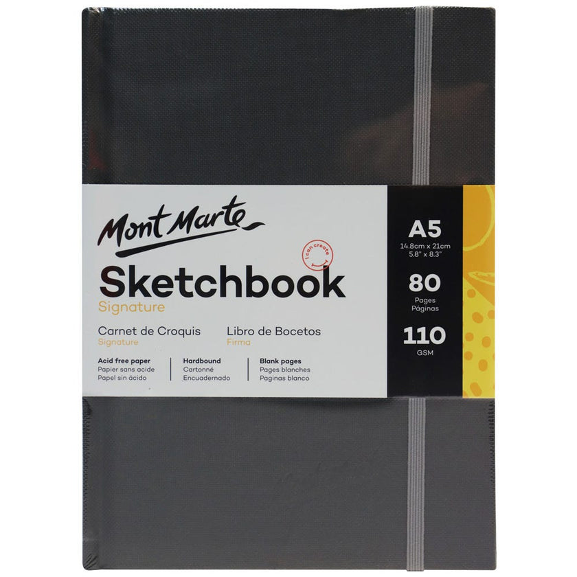 Sketchbook with hard cover MM Hardbound Sketch Book 110gsm A5 – LUMINO