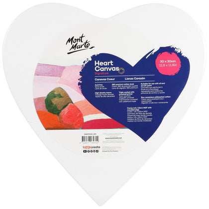  Canvas Heart Shaped 30x30cm