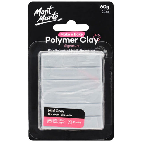 MM Make n Bake Polymer Clay 60g - Light Grey