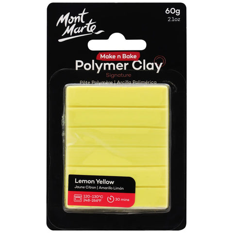 MM Make n Bake Polymer Clay 60g - Lemon Yellow