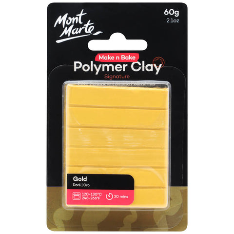 MM Make n Bake Polymer Clay 60g - Gold