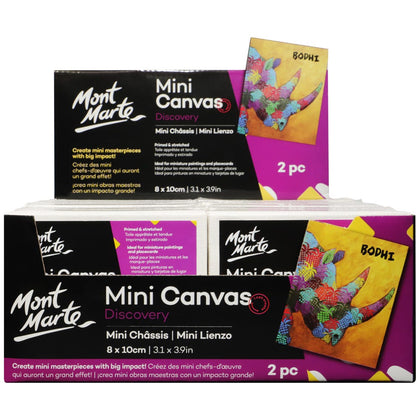 Миниатюрные холсты 2шт (в упаковке) MM Mini Canvas 8х10см 2шт