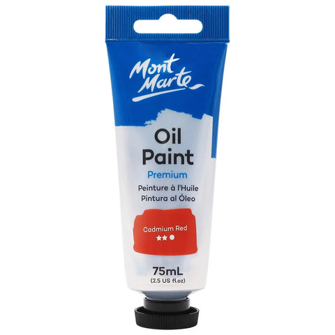 ზეთის საღებავი კადმიუმის წითელი 75 მლ - Oil Paint 75ml - Cadmium Red