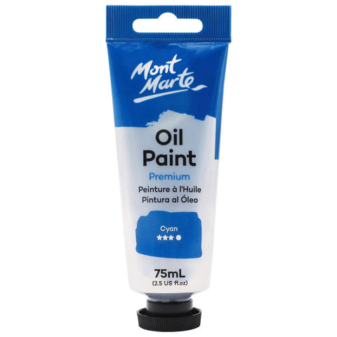 ზეთის საღებავი ციანი 75 მლ - Oil Paint 75ml - Cyan