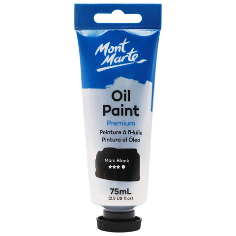 ზეთის საღებავი მარსის შავი 75 მლ - Oil Paint 75ml - Mars Black