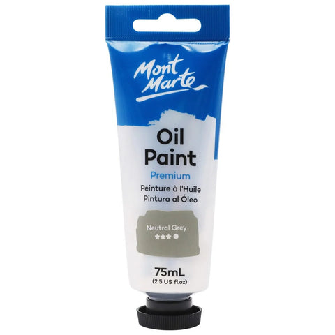 ზეთის საღებავი ნეიტრალური ნაცრისფერი 75 მლ - Oil Paint 75ml - Neutral Grey
