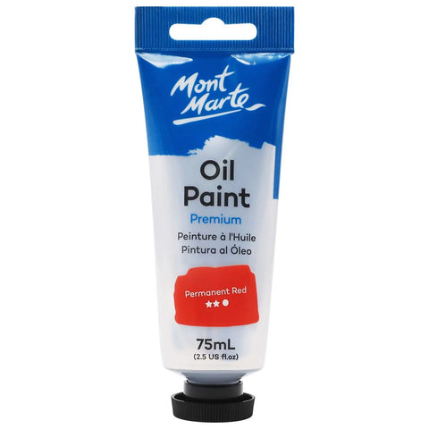 ზეთის საღებავი მუდმივი წითელი 75 მლ - Oil Paint 75ml - Permanent Red