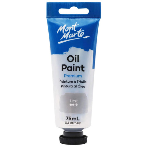 ზეთის საღებავი ვერცხლისფერი 75 მლ - Oil Paint 75ml - Silver