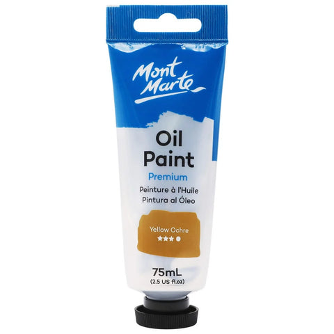 ზეთის საღებავი ყვითელი ოხრა 75 მლ - Oil Paint 75ml - Yellow Ochre