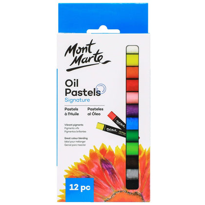 Масляная пастель - ММ Oil Pastels 12шт 
