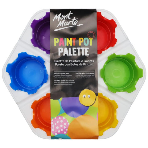 პალიტრა დანაყოფებით (ქილებით) - Paint Pot Palette
