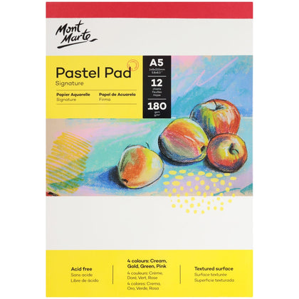 Пастельный блокнот (бумага со специальной фактурой) MM Pastel Pad бескислотный, 4 цвета, 180 г/м², А5