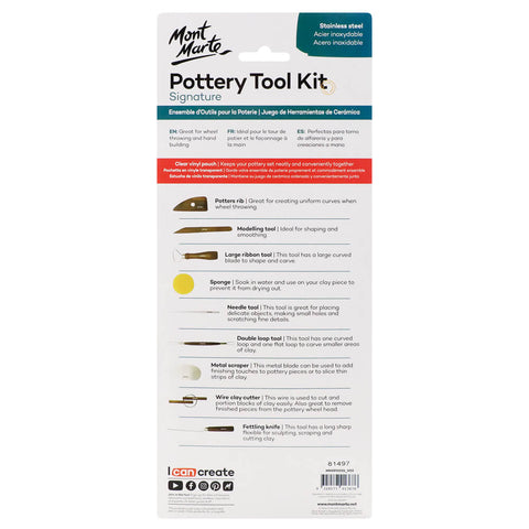 MM Pottery Tool Kit 10pc