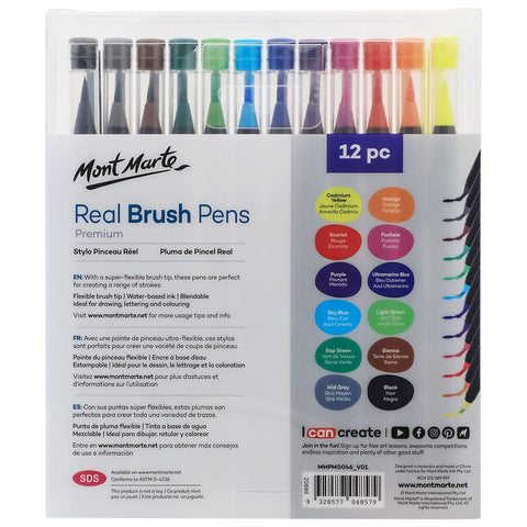 MM Real Brush Pens 12pc
