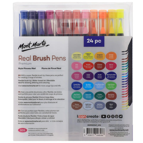 MM Real Brush Pens 24pc
