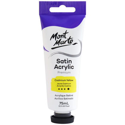 Acrylic paint MM Satin Acrylic 75ml - Cadmium Yellow