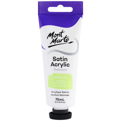 Satin acrylic paint MM Satin Acrylic 75ml - Yellow Green