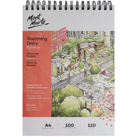 სკეჩბუკი A4, 100 ფურცელი, 110 გ/მ² - Jumbo Sketching Diary 100 Sht A4