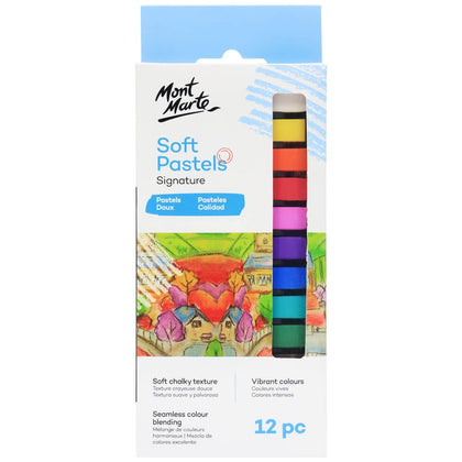 Мягкие пастельные мелки MM, 12 шт.