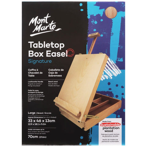 MM Tabletop Box Easel Lge - Beech