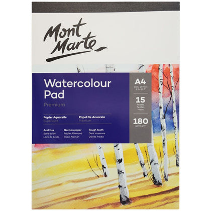 Watercolor pad MM Watercolor Pad German Paper A4 180gsm 15sht