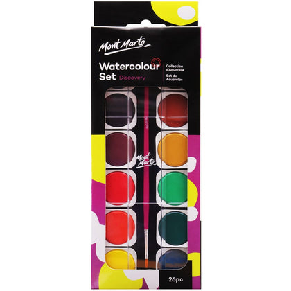 Watercolor painting set with brush MM Watercolor Painting Set 26pc