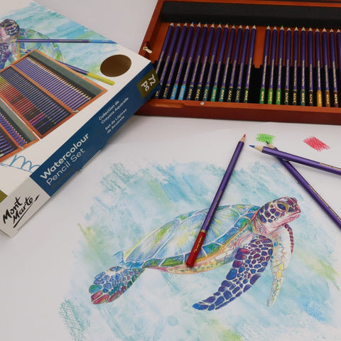 MM Premium Watercolour Pencils Box Set 72pc