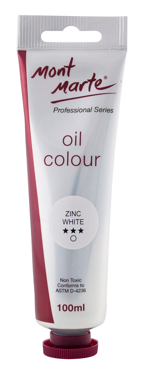 ცინკის თეთრი ზეთის საღებავი Oil Paint 100mls - Zinc White