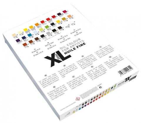 Набор масляных красок 30 цветов XL F.OIL PACK 30T20ML+КИСТОЧКА 