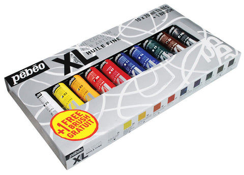 Масляная краска 10 цветов XL F. OIL PACK 10T20ML+КИСТОЧКА 