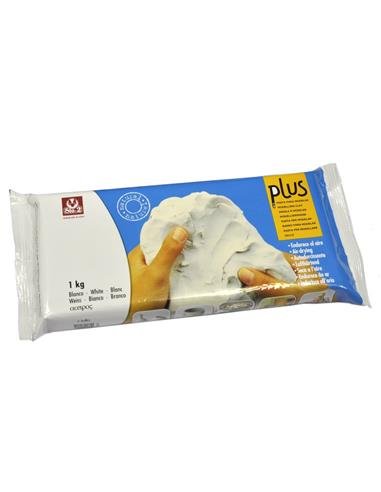 SIO 2 - PLUS White 1kg/კგ თეთრი ჰაერზე შრობადი თიხა,მოზარდები და უფროსები - LUMINO